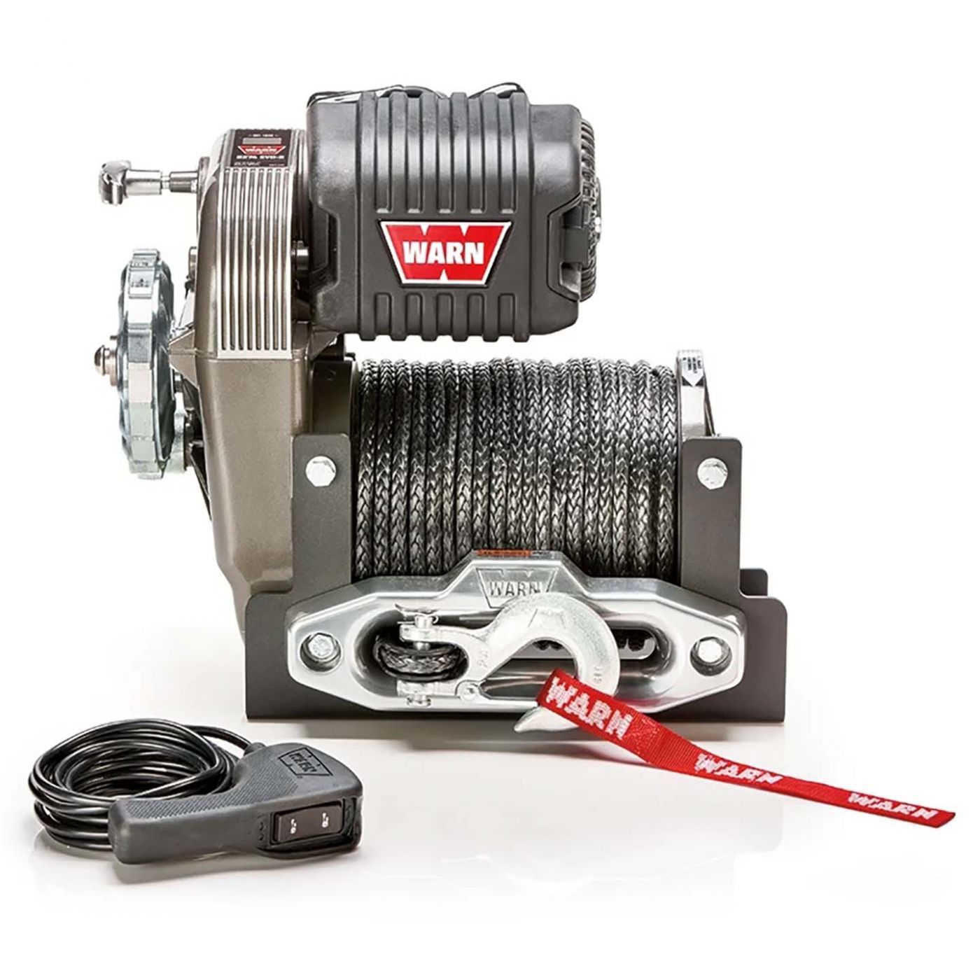 WARN M8274-S Upright Winch w/Synthetic Rope #106175